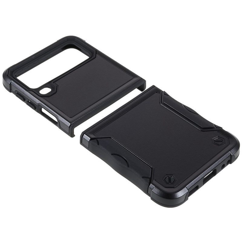 Hoesje voor Samsung Galaxy Z Flip 4 Folio-hoesje Knop Hybride