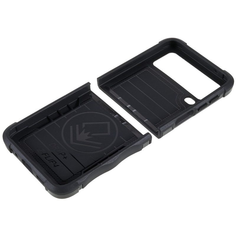 Hoesje voor Samsung Galaxy Z Flip 4 Folio-hoesje Knop Hybride