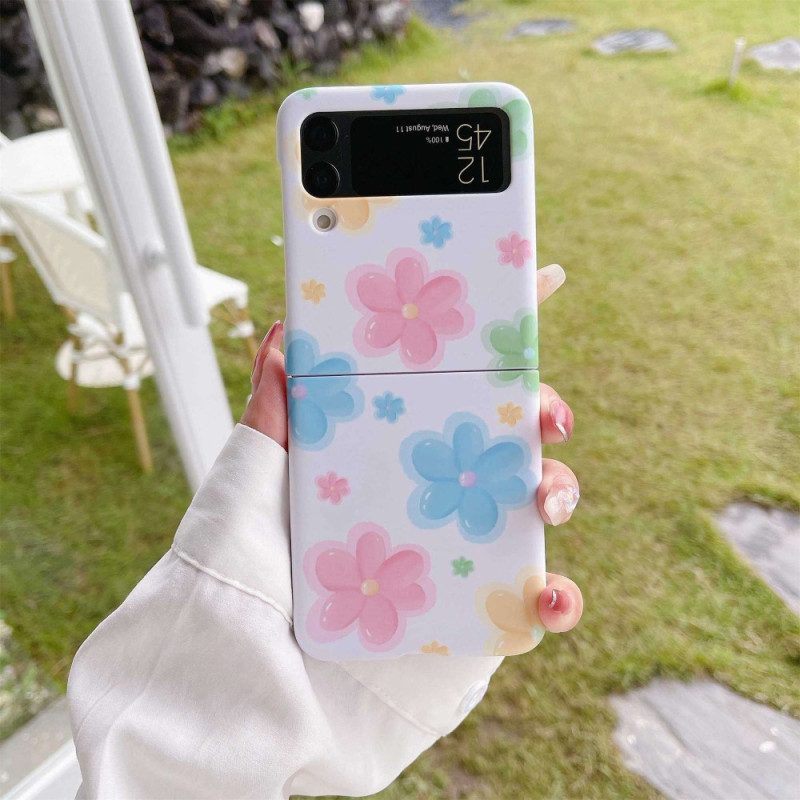 Hoesje voor Samsung Galaxy Z Flip 4 Folio-hoesje Mooie Bloemen