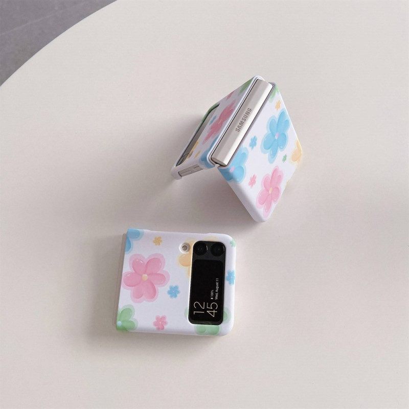 Hoesje voor Samsung Galaxy Z Flip 4 Folio-hoesje Mooie Bloemen