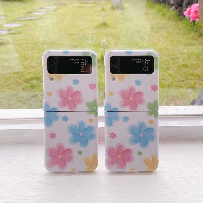 Hoesje voor Samsung Galaxy Z Flip 4 Folio-hoesje Mooie Bloemen