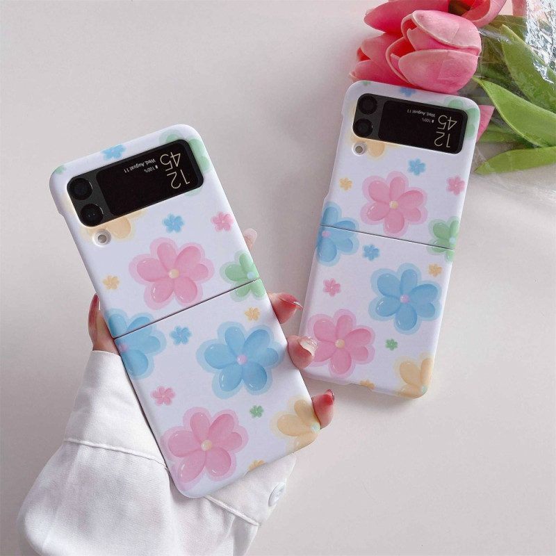 Hoesje voor Samsung Galaxy Z Flip 4 Folio-hoesje Mooie Bloemen