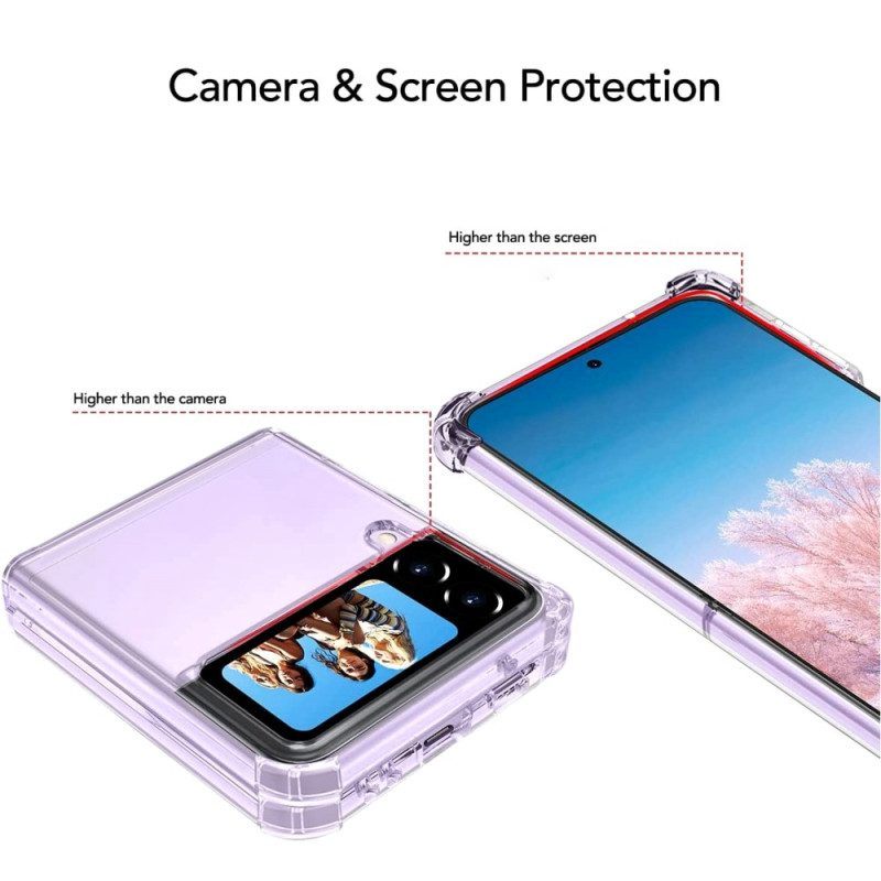Hoesje voor Samsung Galaxy Z Flip 4 Folio-hoesje Naadloze Versterkte Hoeken