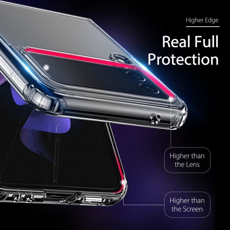 Hoesje voor Samsung Galaxy Z Flip 4 Folio-hoesje Transparant Dux Ducis