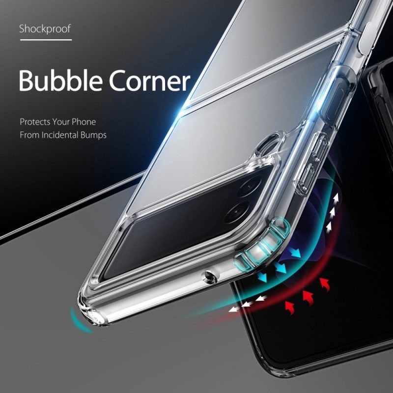 Hoesje voor Samsung Galaxy Z Flip 4 Folio-hoesje Transparant Dux Ducis