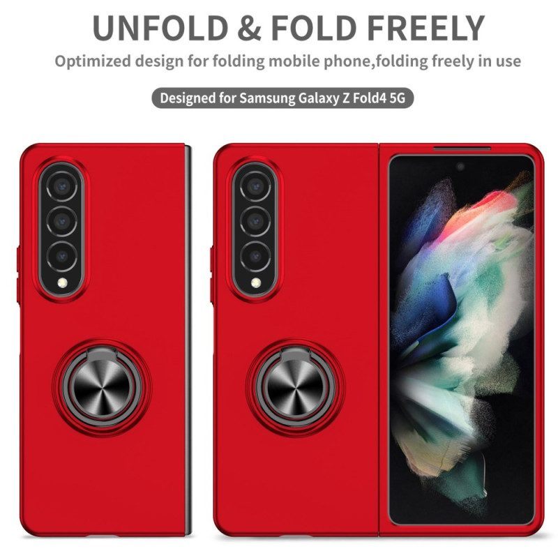 Hoesje voor Samsung Galaxy Z Fold 4 Basiskleurenring