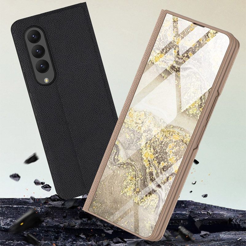 Hoesje voor Samsung Galaxy Z Fold 4 Gkk Marmeren Golven