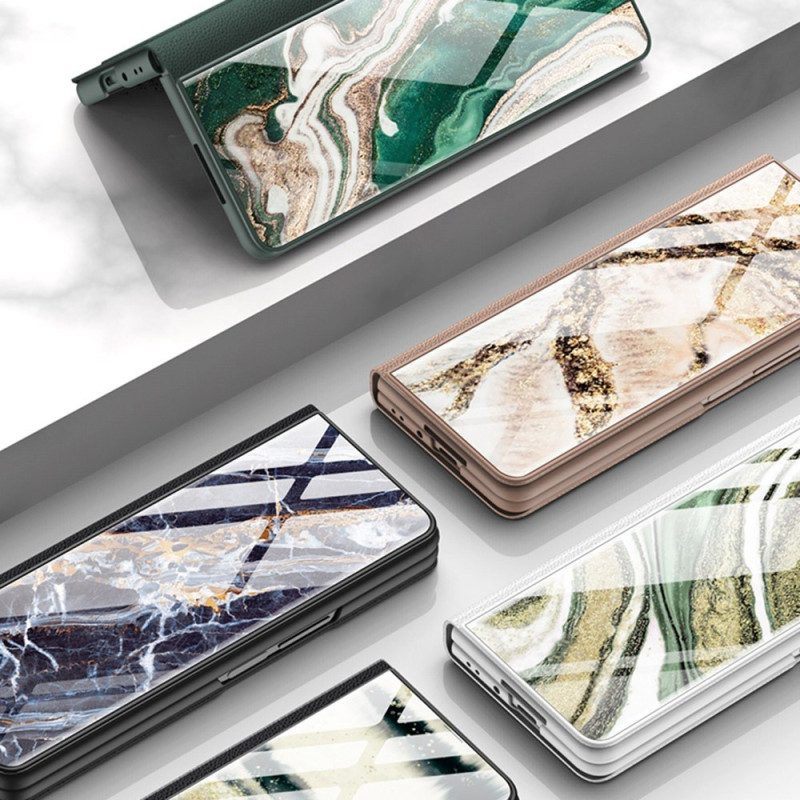 Hoesje voor Samsung Galaxy Z Fold 4 Gkk Marmeren Golven