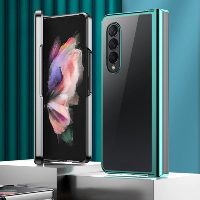 Hoesje voor Samsung Galaxy Z Fold 4 Helder Metalen Scharnierend