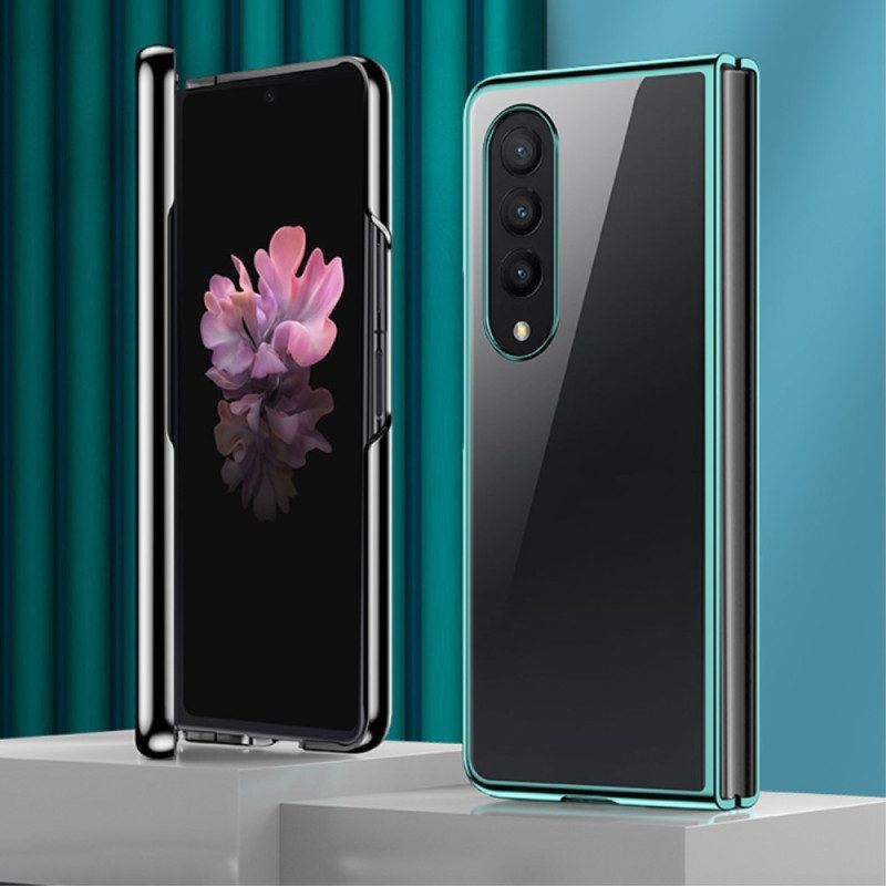 Hoesje voor Samsung Galaxy Z Fold 4 Transparant Metaal