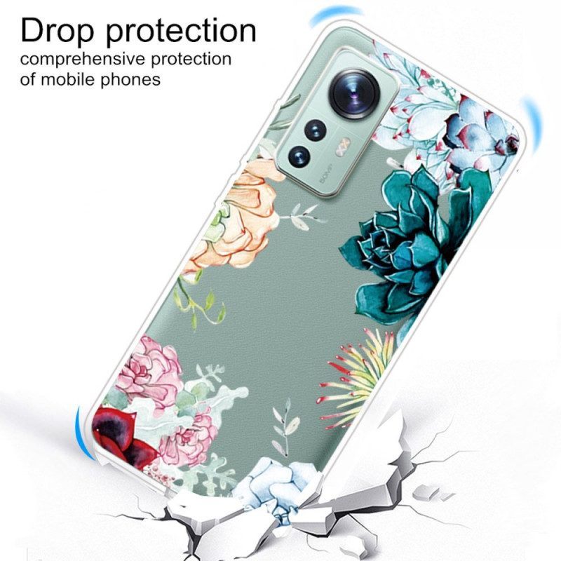 Hoesje voor Xiaomi 12 / 12X Aquarel Bloemen