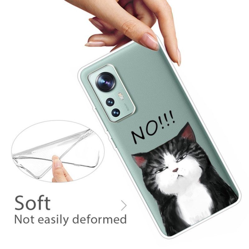 Hoesje voor Xiaomi 12 / 12X De Kat Die Nee Zegt