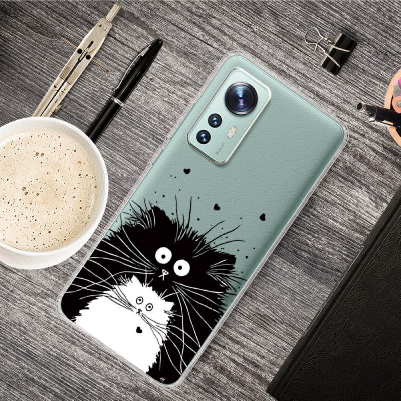 Hoesje voor Xiaomi 12 / 12X Kijk Naar De Katten