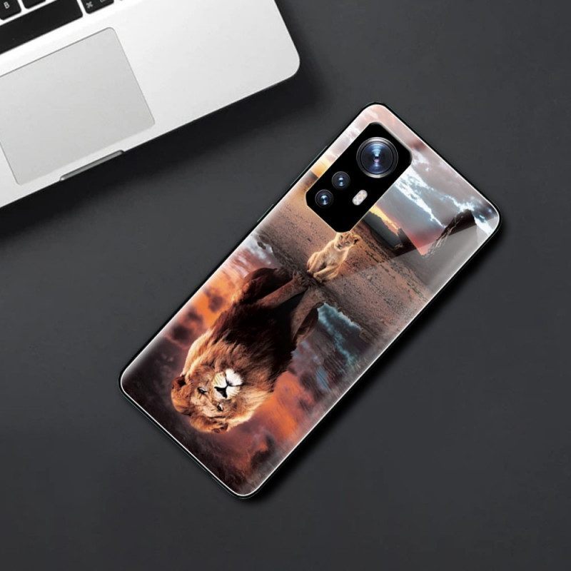 Hoesje voor Xiaomi 12 / 12X Lion Cub's Dream Gehard Glas