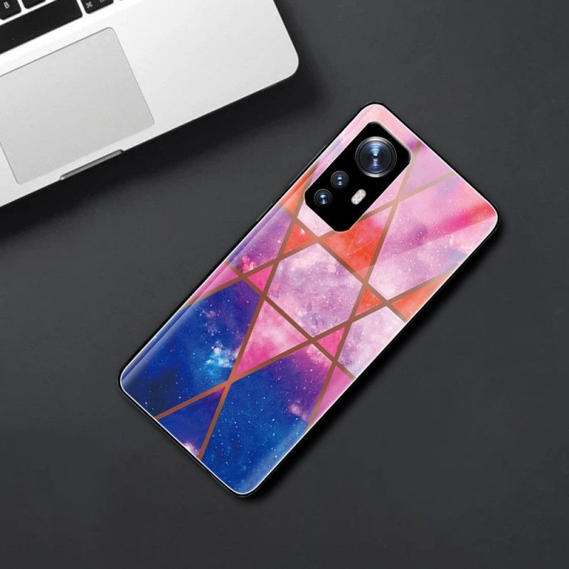 Hoesje voor Xiaomi 12 / 12X Marmer Gehard Glas