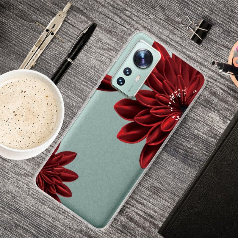 Hoesje voor Xiaomi 12 / 12X Rode Bloemen