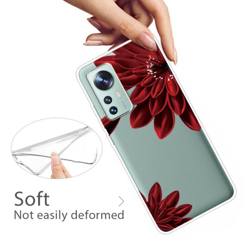 Hoesje voor Xiaomi 12 / 12X Rode Bloemen