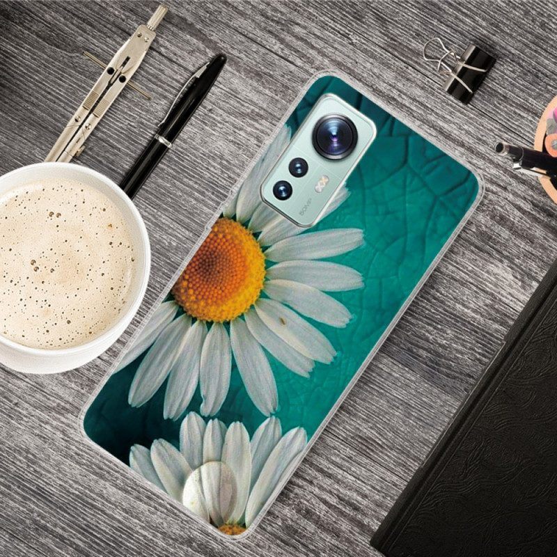 Hoesje voor Xiaomi 12 / 12X Siliconen Madeliefje