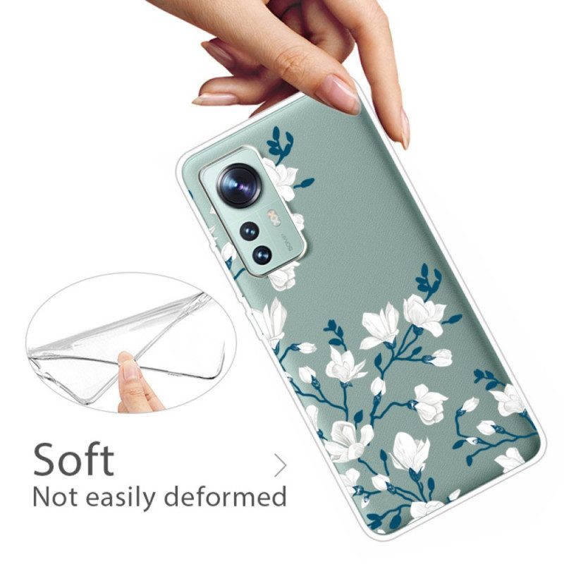 Hoesje voor Xiaomi 12 / 12X Witte Bloemen