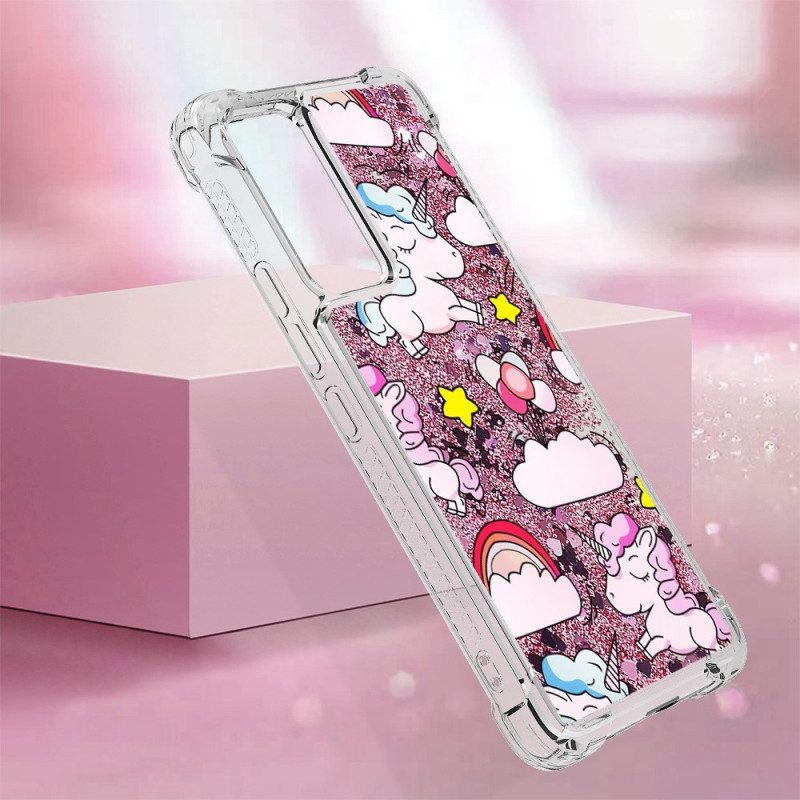 Hoesje voor Xiaomi 12 Lite Glitter Eenhoorns