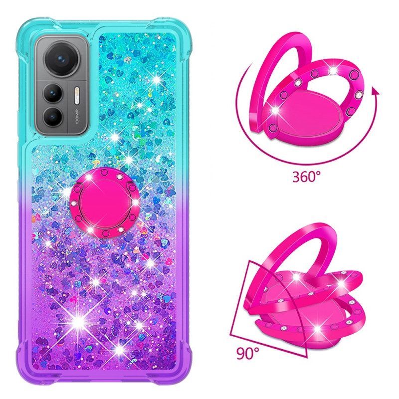 Hoesje voor Xiaomi 12 Lite Glitter Ringbeugel