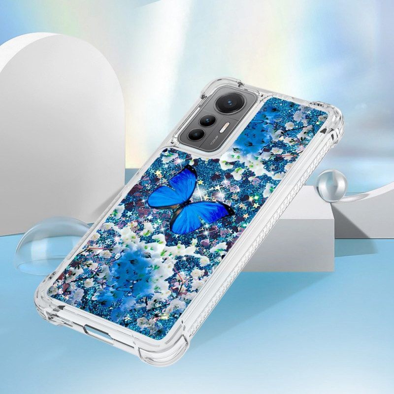 Hoesje voor Xiaomi 12 Lite Pailletten Vlinders