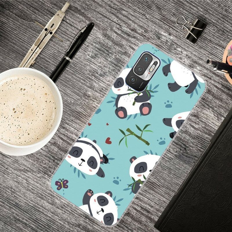 Hoesje voor Xiaomi Redmi Note 10 5G Stelletje Panda's