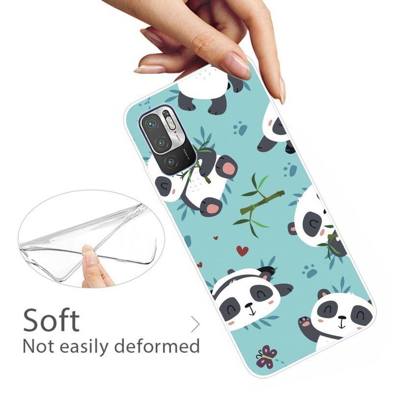 Hoesje voor Xiaomi Redmi Note 10 5G Stelletje Panda's