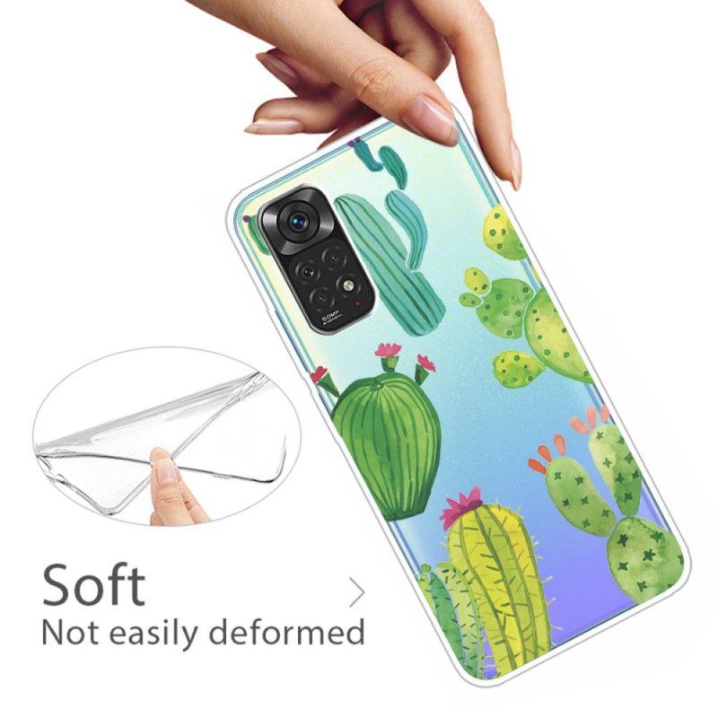 Hoesje voor Xiaomi Redmi Note 11 / 11S Aquarel Cactussen