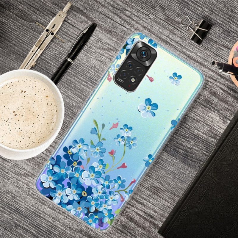 Hoesje voor Xiaomi Redmi Note 11 / 11S Boeket Van Blauwe Bloemen