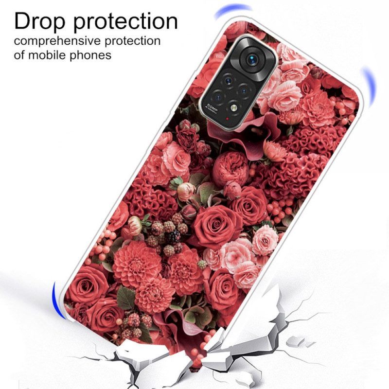 Hoesje voor Xiaomi Redmi Note 11 / 11S Intense Bloemen