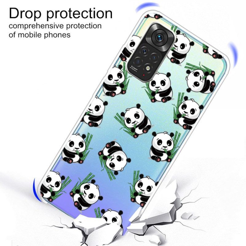 Hoesje voor Xiaomi Redmi Note 11 / 11S Kleine Panda's