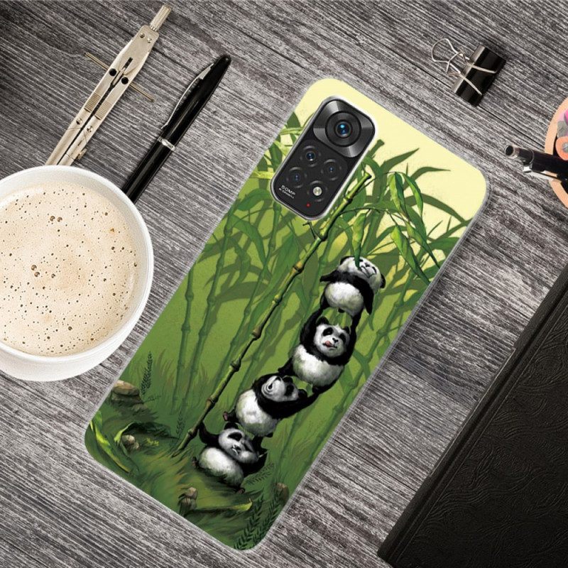 Hoesje voor Xiaomi Redmi Note 11 / 11S Stelletje Panda's