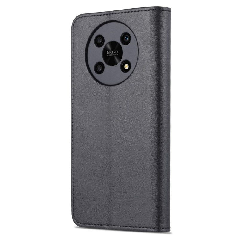 Leren Hoesje voor Honor Magic 4 Lite 5G Azns Ledereffect