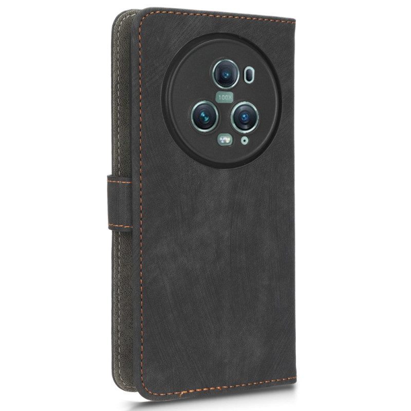 Leren Hoesje voor Honor Magic 5 Pro Kunstleer Rfid En Lanyard