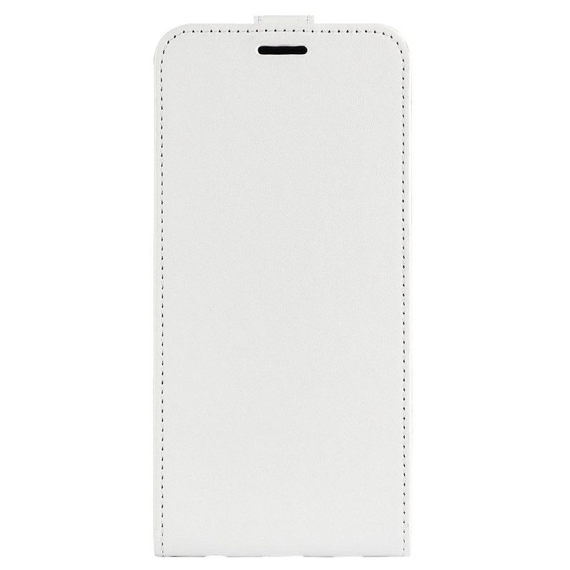 Leren Hoesje voor iPhone 14 Plus Folio-hoesje Retro Verticale Klep