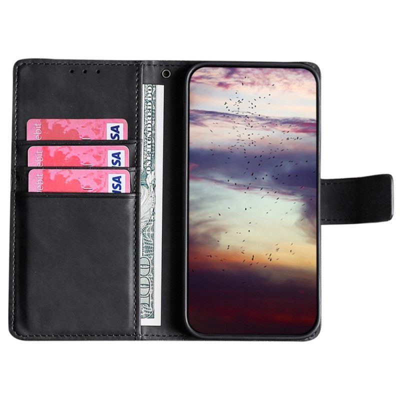 Leren Hoesje voor iPhone 14 Plus Krokodillenhuidstijl