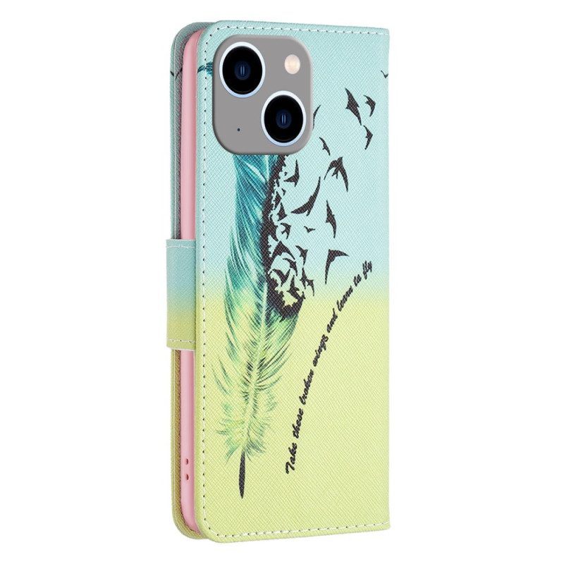 Leren Hoesje voor iPhone 15 Plus Veer