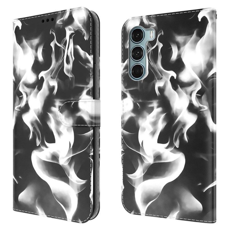 Leren Hoesje voor Moto G200 5G Abstract Patroon