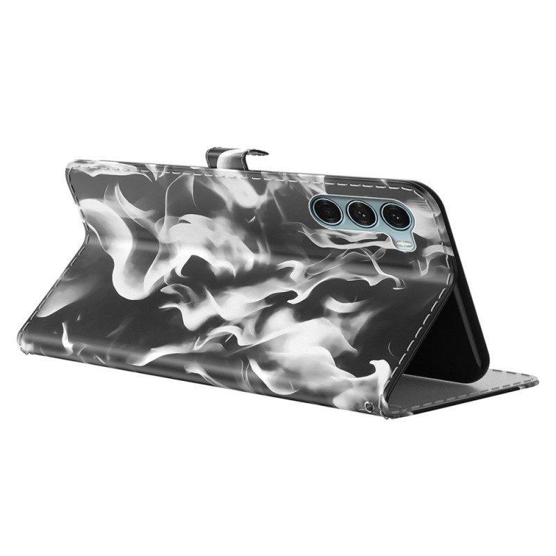 Leren Hoesje voor Moto G200 5G Abstract Patroon