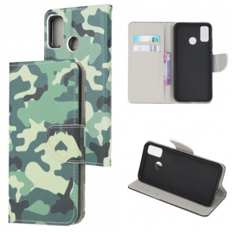 Leren Hoesje voor Moto G50 Militaire Camouflage