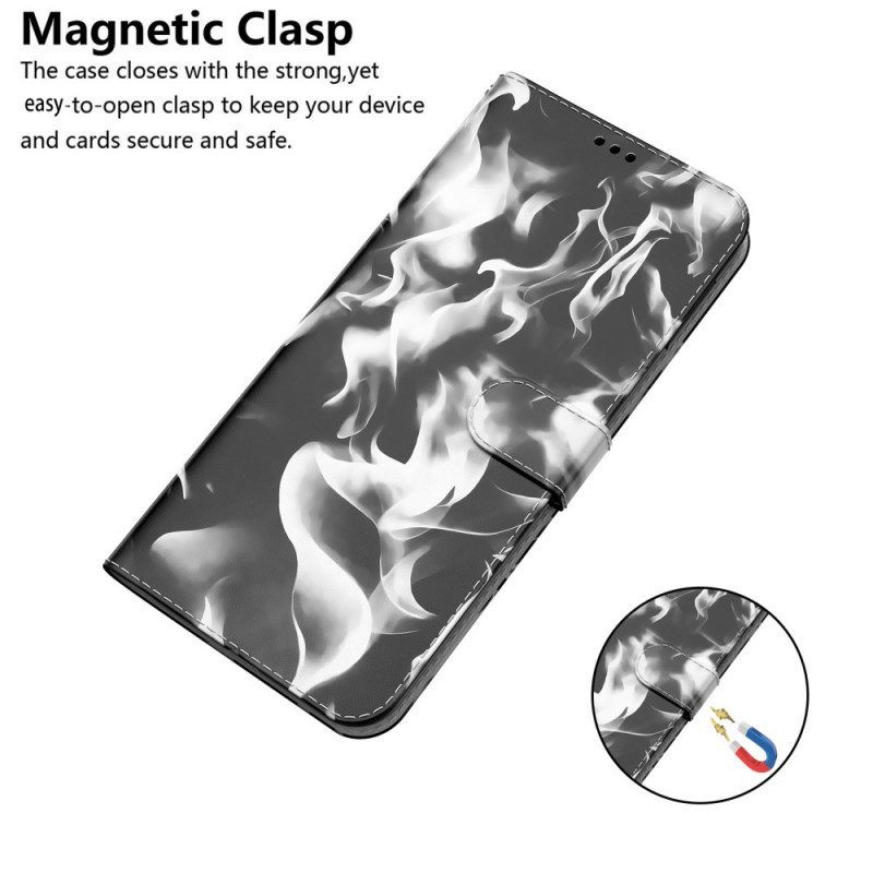 Leren Hoesje voor Moto G71 5G Abstract Patroon