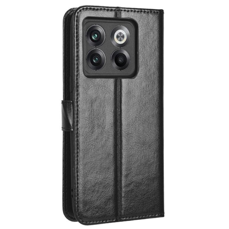 Leren Hoesje voor OnePlus 10T 5G Met Ketting Faux Leather Flashy Met Riem