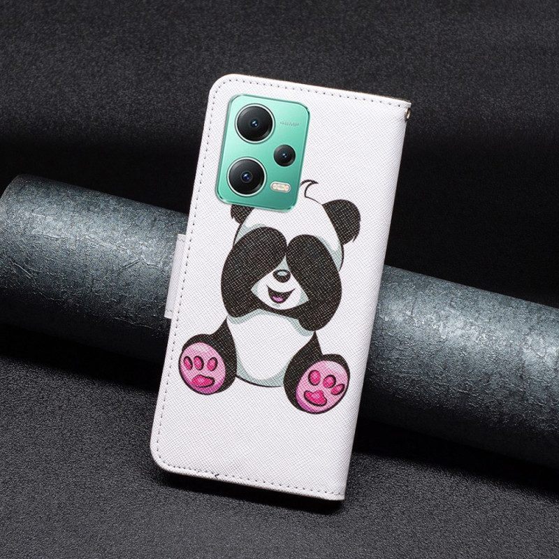 Leren Hoesje voor Poco X5 5G Mijn Panda