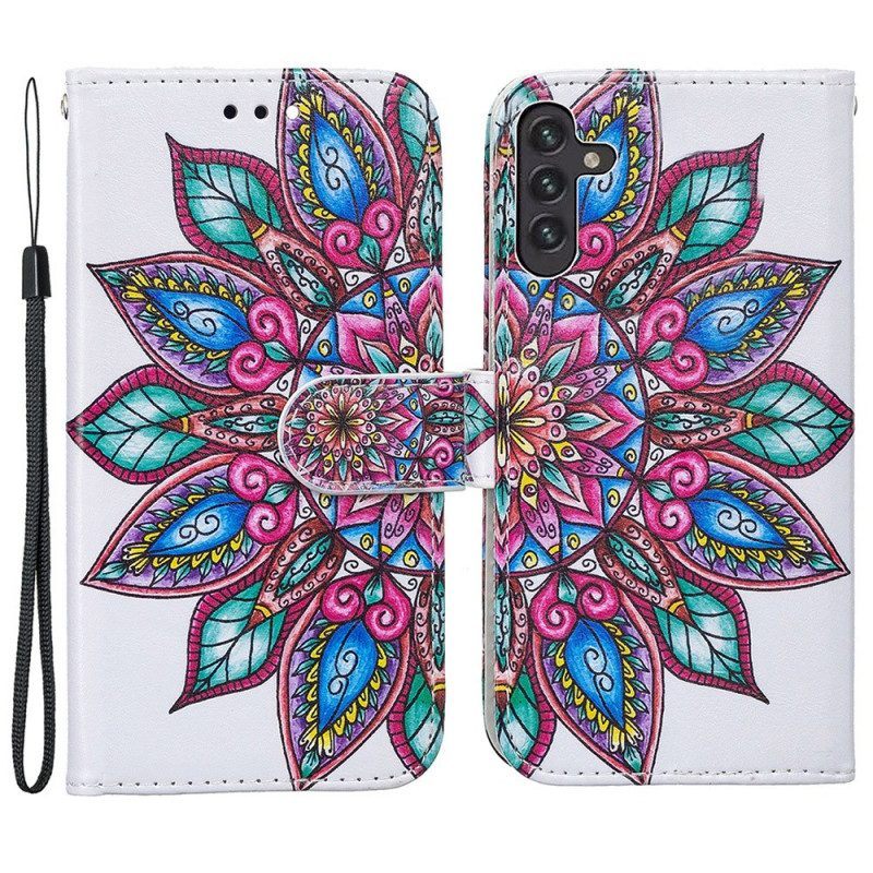 Leren Hoesje voor Samsung Galaxy A13 5G / A04s Leer Textuur