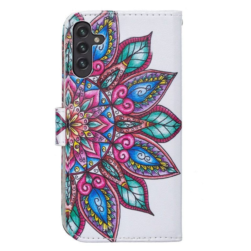 Leren Hoesje voor Samsung Galaxy A13 5G / A04s Leer Textuur