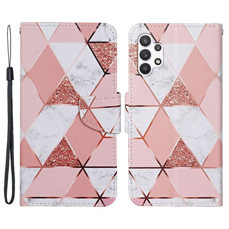 Leren Hoesje voor Samsung Galaxy A13 Tijger Print