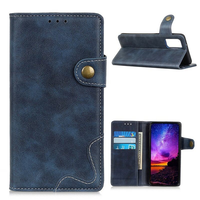 Leren Hoesje voor Samsung Galaxy A52 4G / A52 5G / A52s 5G Artistieke Knoop En Naden