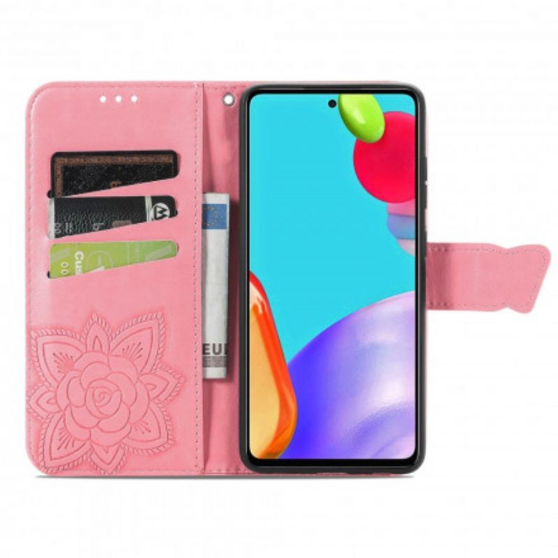 Leren Hoesje voor Samsung Galaxy A52 4G / A52 5G / A52s 5G Halve Vlinders