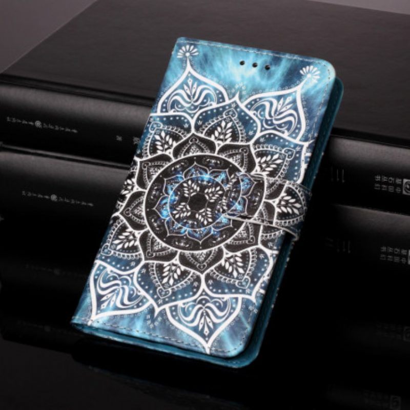 Leren Hoesje voor Samsung Galaxy A52 4G / A52 5G / A52s 5G Mandala In De Lucht